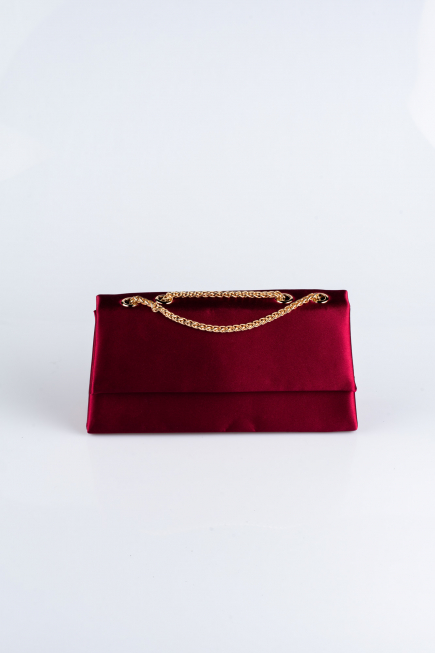 Abendtasche Satin Kirschrot SH818