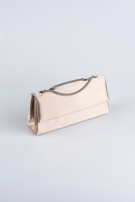 Abendtasche Satin Nerzbraun SH818