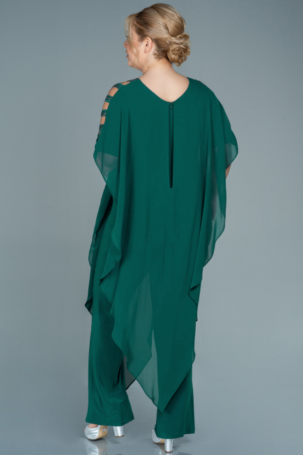 Smaragdgrün Abendgarderobe İn Großen Größen Chiffon ABT080