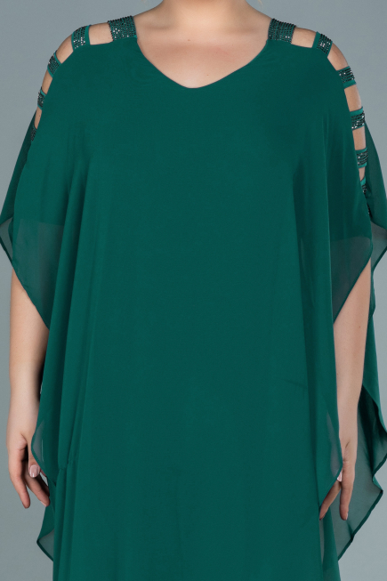 Smaragdgrün Abendgarderobe İn Großen Größen Chiffon ABT080