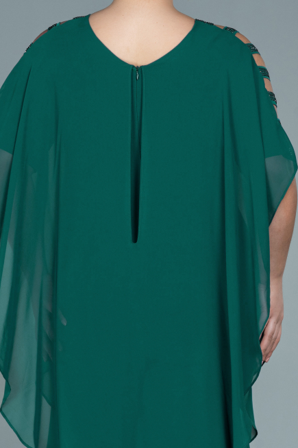 Smaragdgrün Abendgarderobe İn Großen Größen Chiffon ABT080