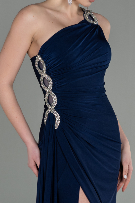 Abendkleid Lang Marineblau ABU2964