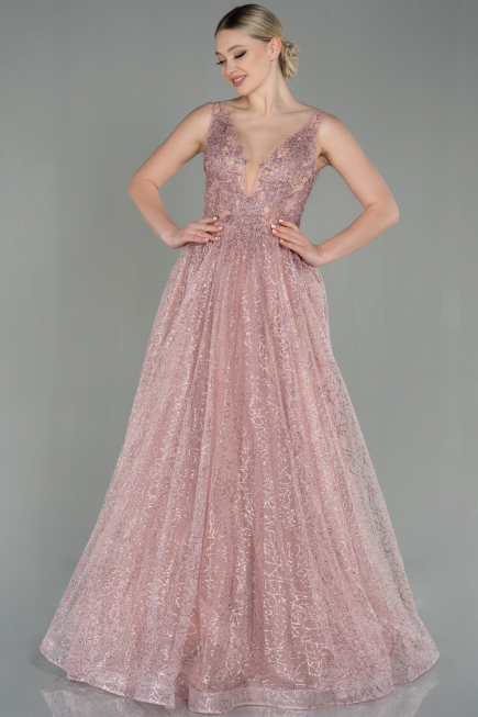 Puder Abendkleid Lang ABU2131