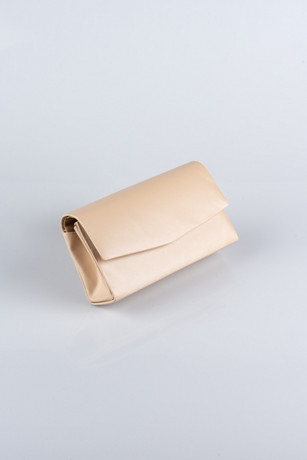 Hautfarben Abendtasche Leder SH806