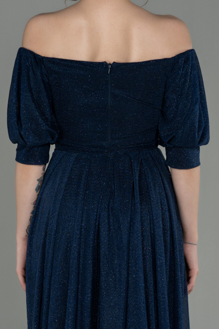 Abendkleid Lang Marineblau ABU2983