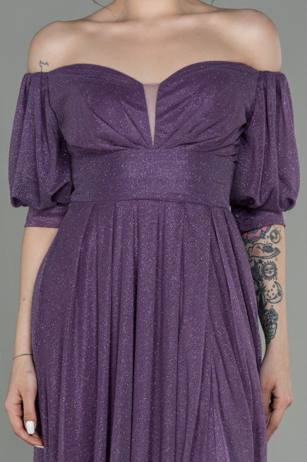 Abendkleid Lang Lavendel ABU2983