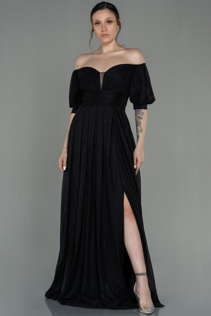 Abendkleid Lang Schwarz ABU2983