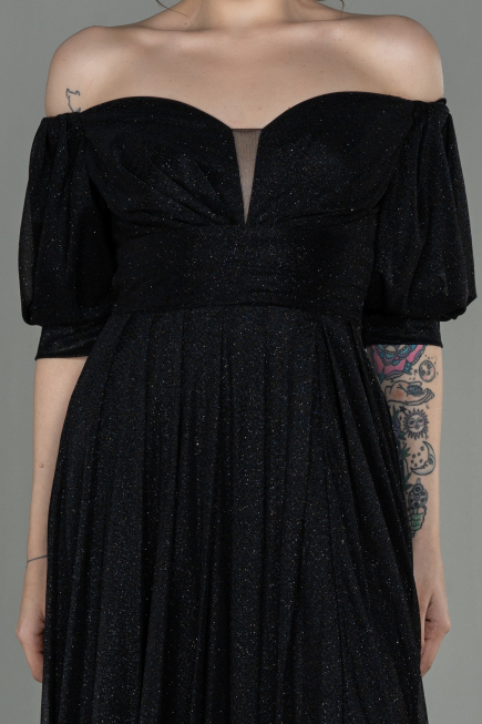 Abendkleid Lang Schwarz ABU2983