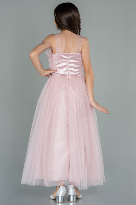 Abendkleid für Kinder Lang Puder ABU3032