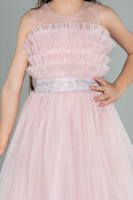 Abendkleid für Kinder Lang Puder ABU3032