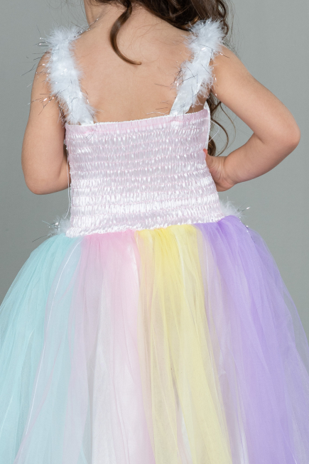 Abendkleid für Kinder Vorne Kurz-Hinten Lang Rins ABO098
