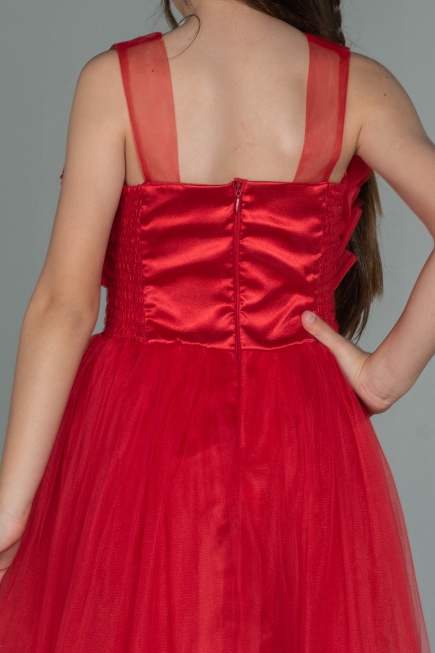 Abendkleid für Kinder Lang Rot ABU3032