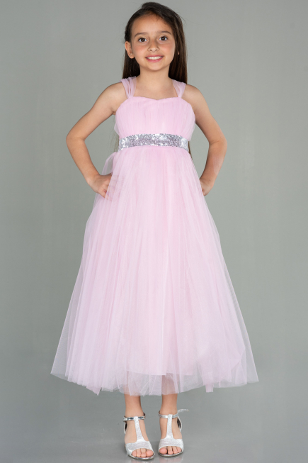 Abendkleid für Kinder Lang Rosa ABU3031