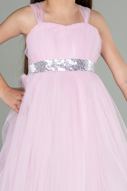 Abendkleid für Kinder Lang Rosa ABU3031