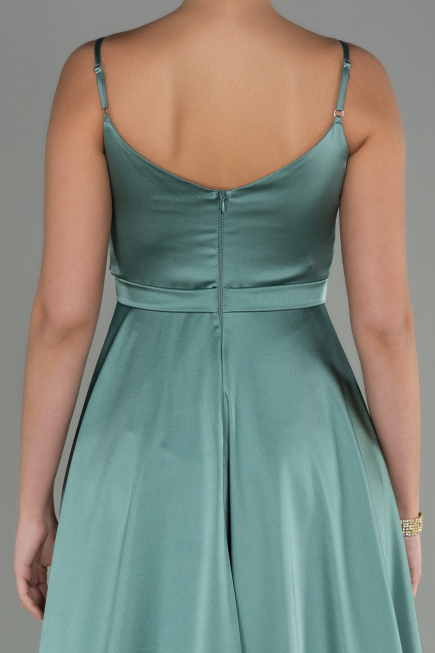 Abendkleid Lang Satin Türkis ABU1601