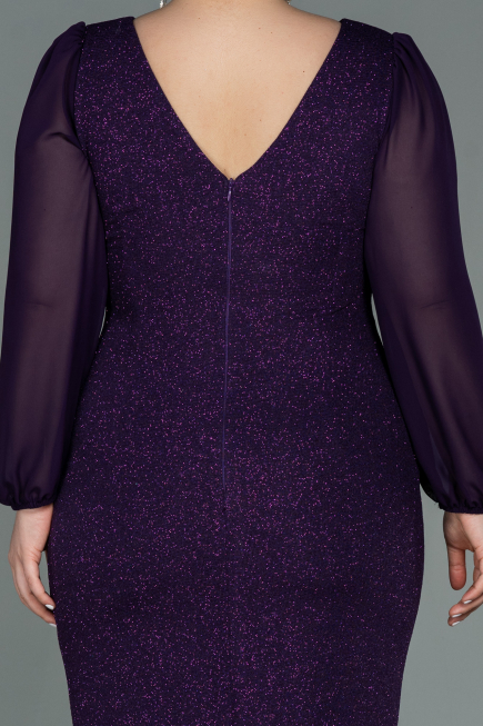 Kleider in Großen Größen Midi Violette ABK1726