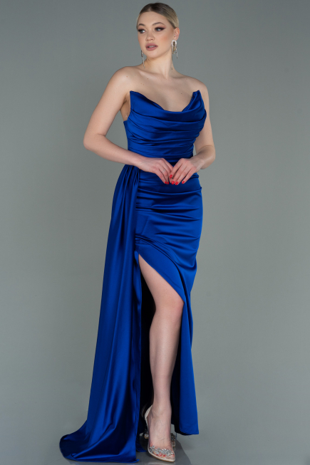 Abschlusskleid Lang Sächsischblau ABU1724