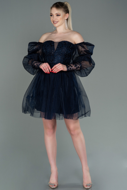 Partykleid Kurz Marineblau ABK1745