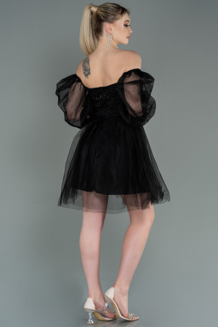 Partykleid Kurz Schwarz ABK1745