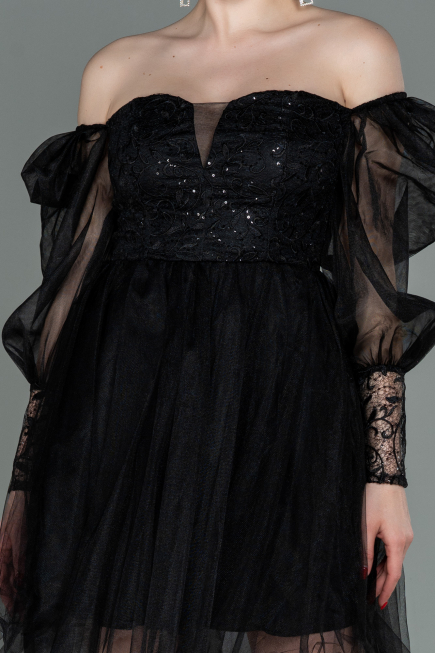 Partykleid Kurz Schwarz ABK1745
