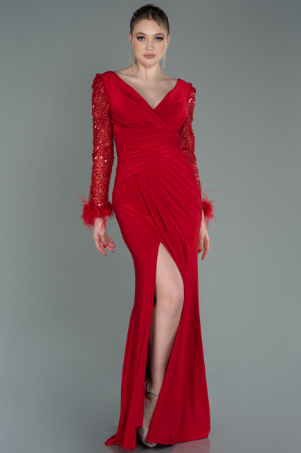 Abendkleid Lang Rot ABU3008