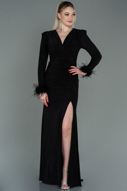 Abendkleid Lang Schwarz ABU2804