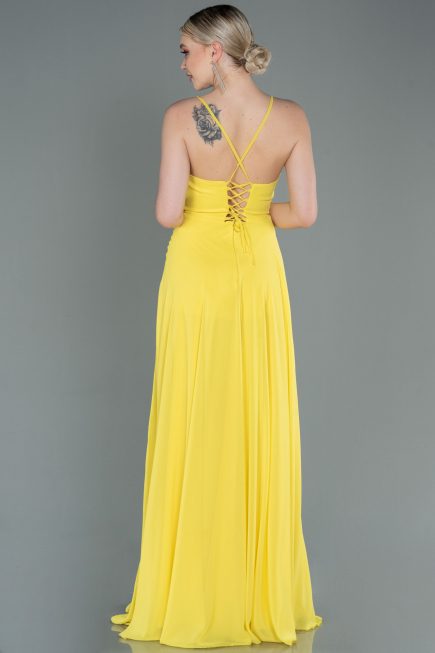 Abendkleid Lang Gelb ABU1305