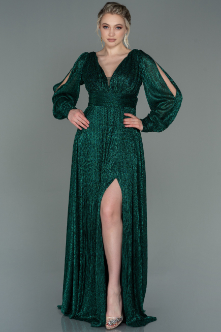 Smaragdgrün Abendkleid Lang ABU2905