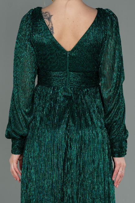 Smaragdgrün Abendkleid Lang ABU2905