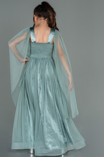 Abendkleid für Kinder Lang Türkis ABU3155