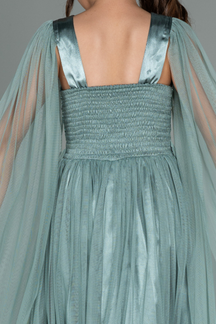 Abendkleid für Kinder Lang Türkis ABU3155