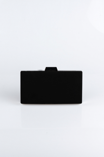 Abendtasche Wildleder Schwarz SH813