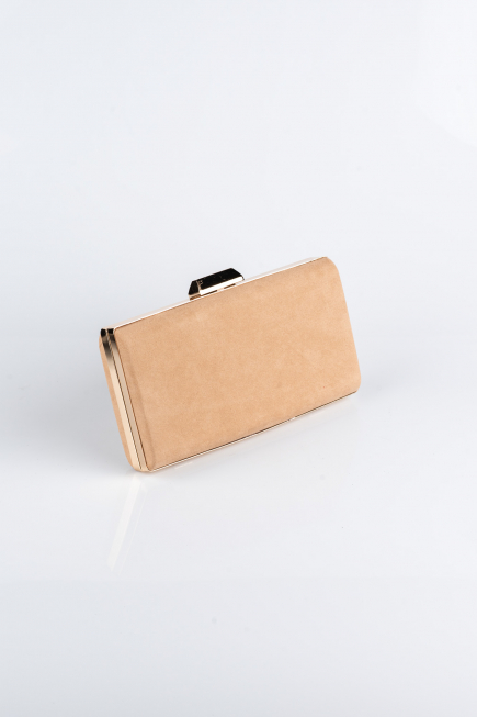 Abendtasche Wildleder Hautfarben SH813