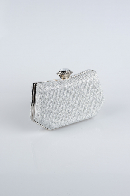 Abendtasche Silber SH812