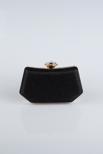 Abendtasche Schwarz-Gold SH812