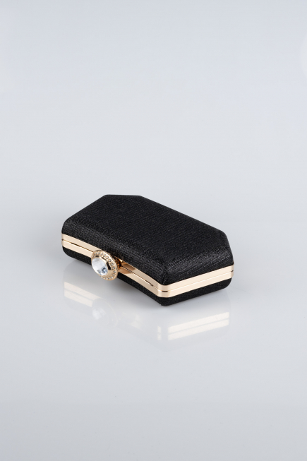 Abendtasche Schwarz-Gold SH812
