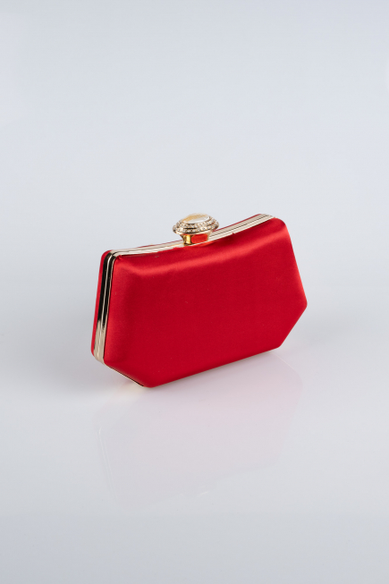 Abendtasche Satin Rot SH812