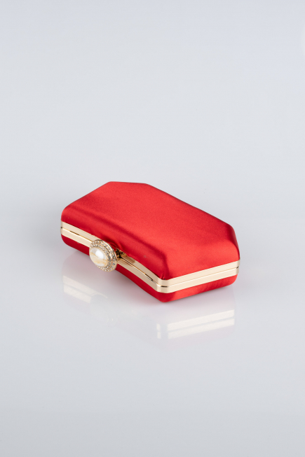 Abendtasche Satin Rot SH812