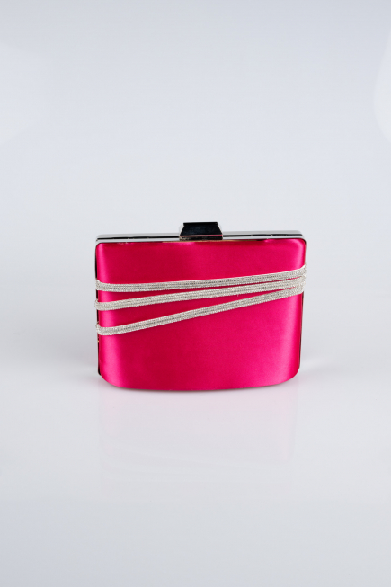 Abendtasche Satin Fuchsie SH822