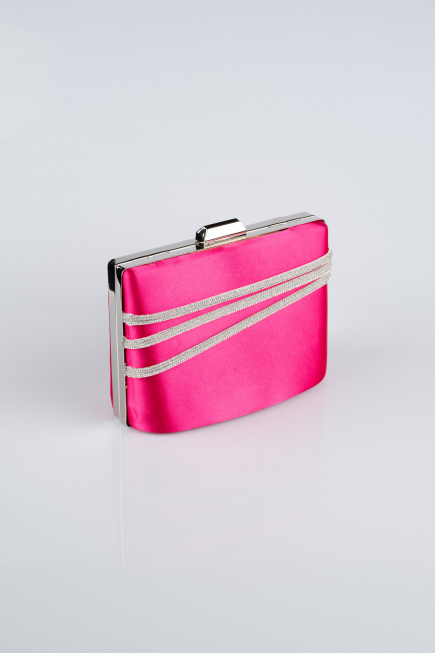 Abendtasche Satin Fuchsie SH822