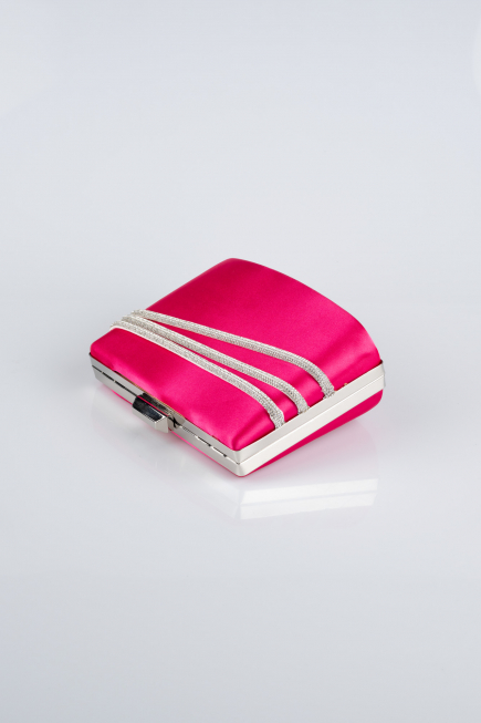 Abendtasche Satin Fuchsie SH822