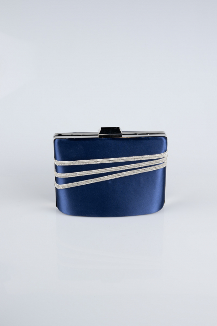 Abendtasche Satin Azurblau SH822