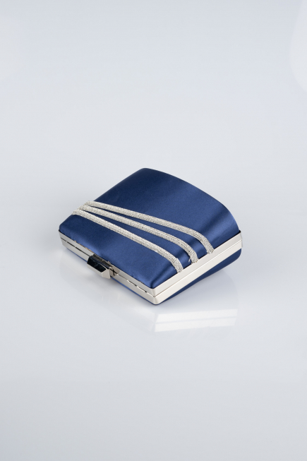 Abendtasche Satin Azurblau SH822