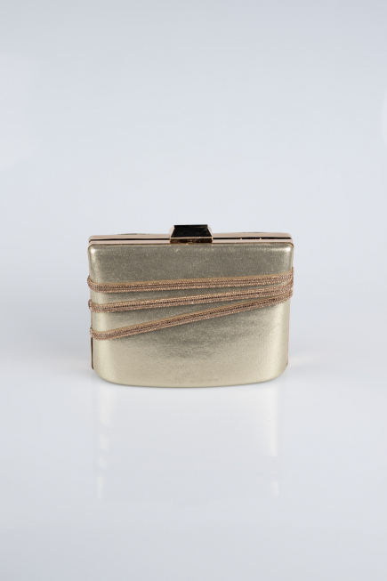 Abendtasche Verputz Gold SH822