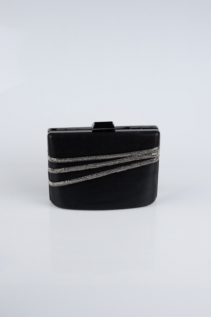 Abendtasche Verputz Schwarz SH822