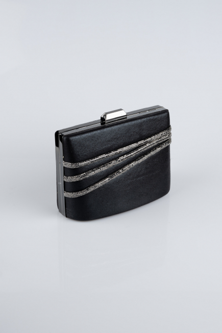 Abendtasche Verputz Schwarz SH822