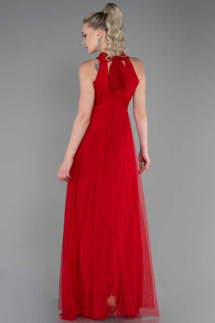 Abschlusskleid Lang Rot ABU3252