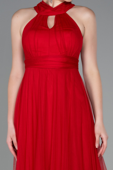 Abschlusskleid Lang Rot ABU3252