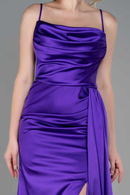 Abschlusskleid Lang Satin Violette ABU3267