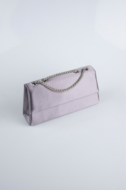 Abendtasche Satin Anthrazit SH818